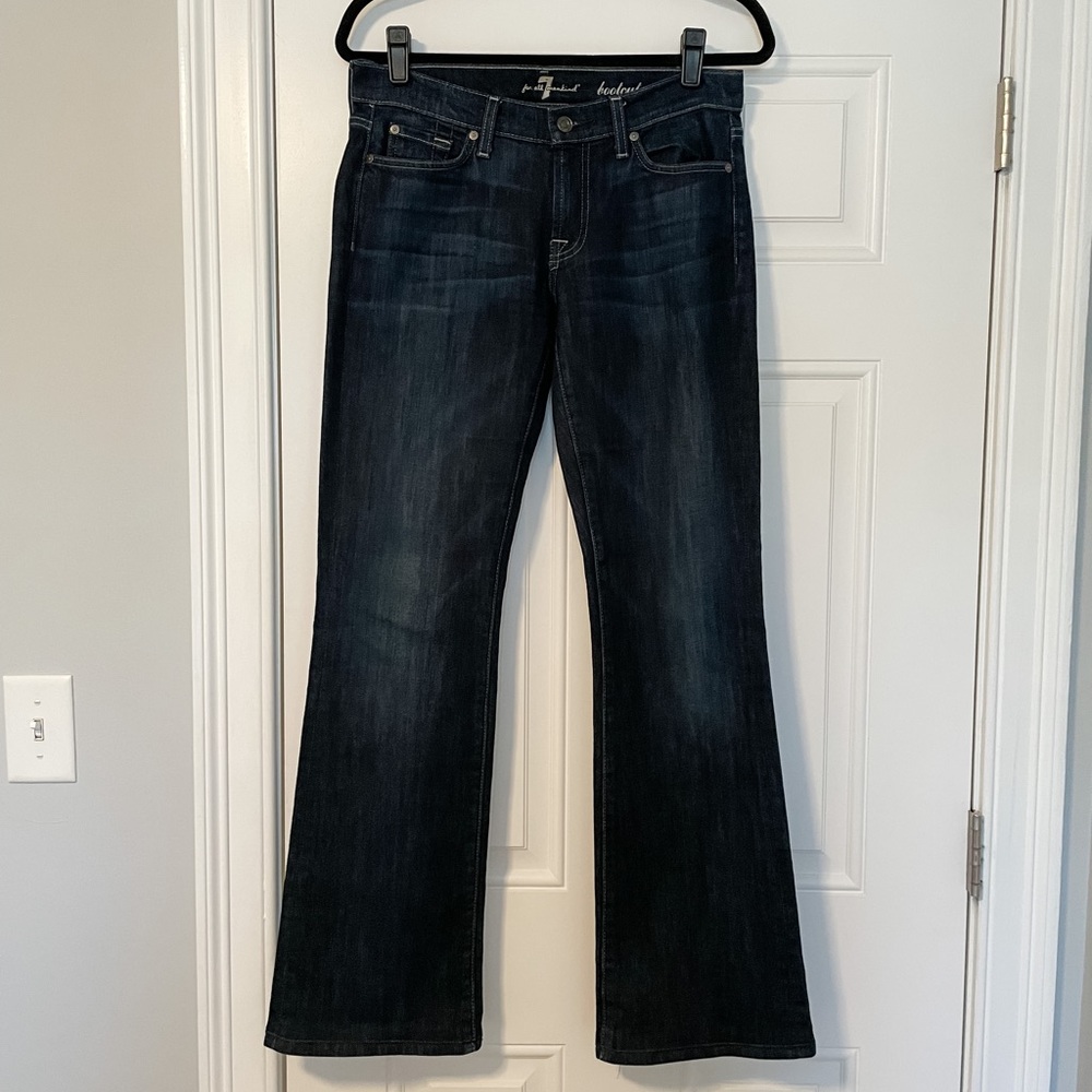 7 For All Mankind women's bootcut jeans in size 28 dark wash
